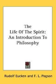 Tapa de The life of the spirit