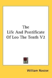 Tapa de The Life And Pontificate Of Leo The Tenth, Volume 2