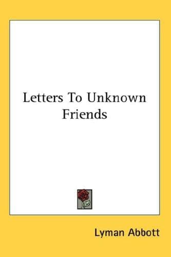 Tapa de Letters To Unknown Friends