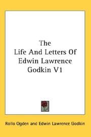 Tapa de The Life And Letters Of Edwin Lawrence Godkin V1