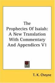 Tapa de The Prophecies Of Isaiah