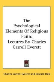 Tapa de The psychological elements of religious faith