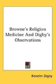 Tapa de Browne's Religion Medicine And Digby's Observations