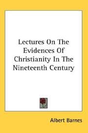 Tapa de Lectures on the evidences of Christianity in the nineteenth century