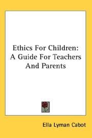 Tapa de Ethics For Children