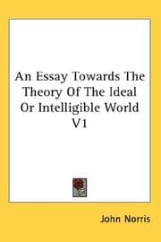Tapa de An Essay Towards The Theory Of The Ideal Or Intelligible World V1