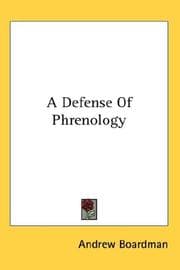 Tapa de A Defense Of Phrenology