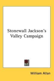 Tapa de Stonewall Jackson's Valley Campaign