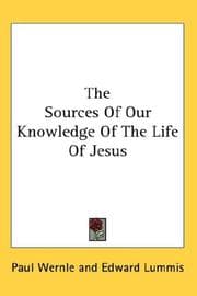 Tapa de The Sources Of Our Knowledge Of The Life Of Jesus