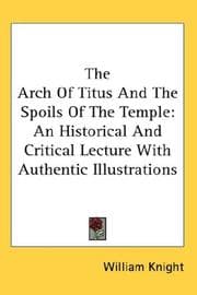 Tapa de The Arch Of Titus And The Spoils Of The Temple