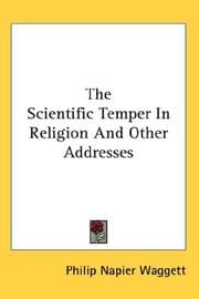 Tapa de The Scientific Temper In Religion And Other Addresses