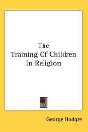 Tapa de The Training Of Children In Religion