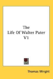 Tapa de The Life Of Walter Pater V1