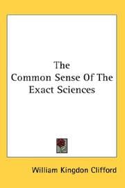 Tapa de The common sense of the exact sciences