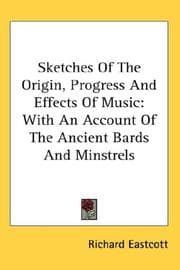 Tapa de Sketches of the origin, progress and effects of music