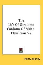 Tapa de The Life Of Girolamo Cardano Of Milan, Physician V2