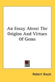 Tapa de Essay about the origine & virtues of gems