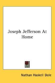 Tapa de Joseph Jefferson At Home