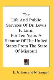 Tapa de The Life And Public Services Of Dr. Lewis F. Linn