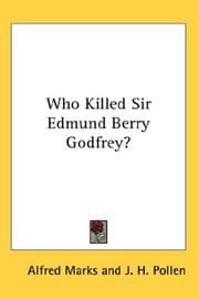 Tapa de Who Killed Sir Edmund Berry Godfrey?