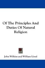 Tapa de Of The Principles And Duties Of Natural Religion