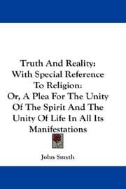 Tapa de Truth And Reality: With Special Reference To Religion