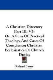 Tapa de A Christian Directory Part III, V5