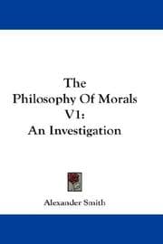 Tapa de The Philosophy Of Morals V1