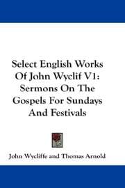 Tapa de Select English Works Of John Wyclif V1
