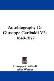 Tapa de Autobiography Of Giuseppe Garibaldi V2