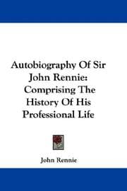 Tapa de Autobiography Of Sir John Rennie