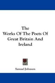 Tapa de The Works Of The Poets Of Great Britain And Ireland