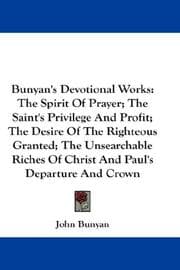 Tapa de Bunyan's Devotional Works
