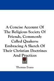 Tapa de A Concise Account Of The Religious Society Of Friends, Commonly Called Quakers