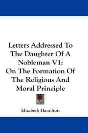 Tapa de Letters Addressed To The Daughter Of A Nobleman V1