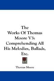 Tapa de The Works Of Thomas Moore V3
