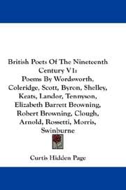 Tapa de British Poets Of The Nineteenth Century V1