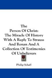 Tapa de The Person Of Christ