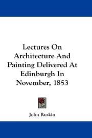 Tapa de Lectures on Architecture and Painting