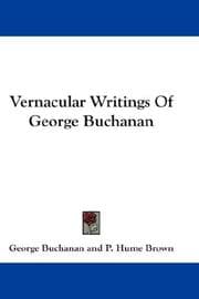 Tapa de Vernacular Writings Of George Buchanan