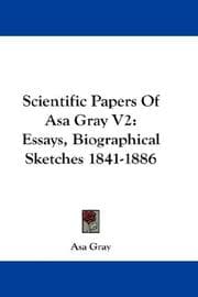Tapa de Scientific Papers Of Asa Gray V2