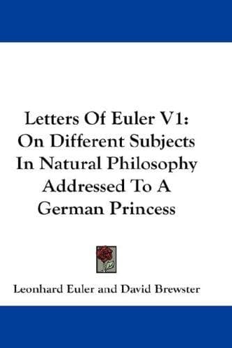 Tapa de Letters Of Euler V1