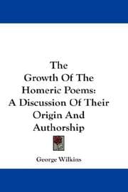 Tapa de The Growth Of The Homeric Poems