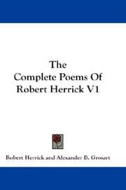 Tapa de The Complete Poems Of Robert Herrick V1