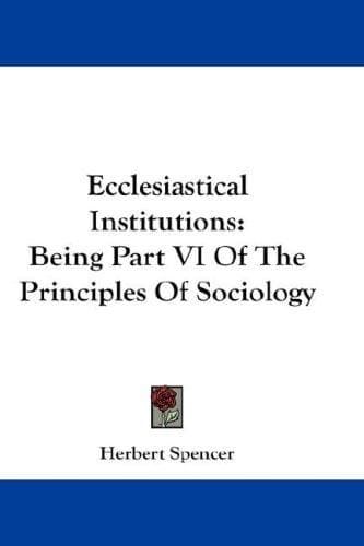 Tapa de Ecclesiastical Institutions