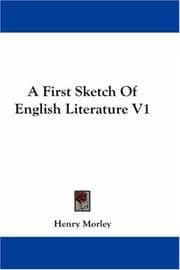 Tapa de A First Sketch Of English Literature V1