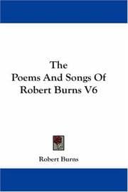 Tapa de The Poems And Songs Of Robert Burns V6