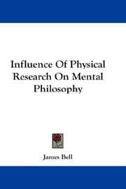 Tapa de Influence Of Physical Research On Mental Philosophy