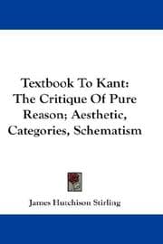 Tapa de Textbook To Kant