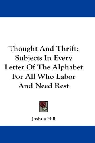 Tapa de Thought And Thrift
